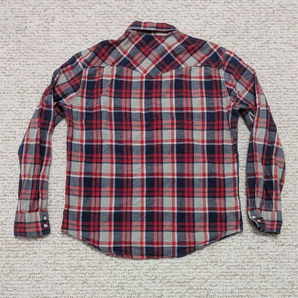 Levi's Men Sz L Pearl Snap Casual Western Shirt Normcore Dadcore - Picture 2 of 4